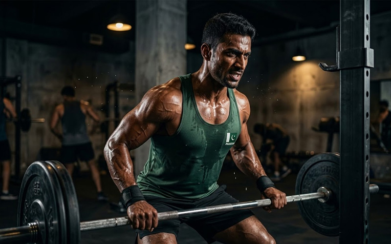 Pakistani athlete gym workout sports lifestyle